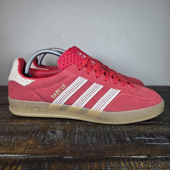 adidas Shoes - adidas Gazelle Red and White Athletic Shoes